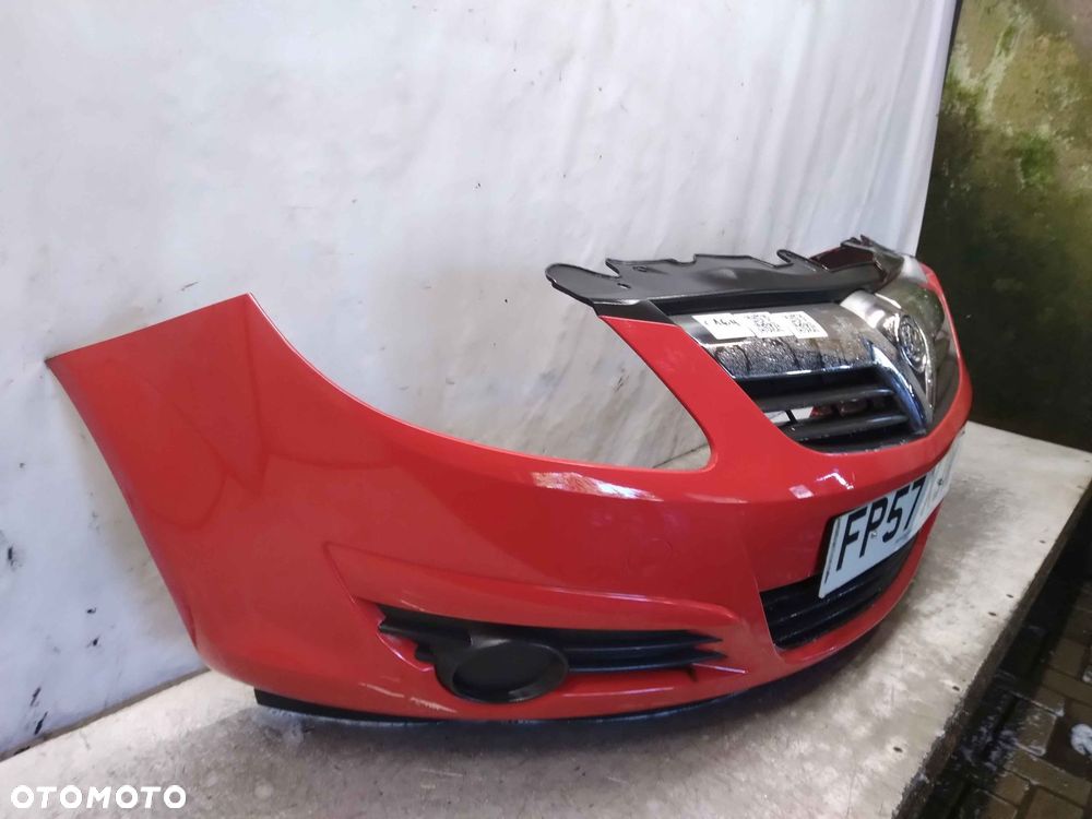 ^ ZDERZAK PRZÓD PRZEDNI DO OPEL CORSA D Y547 CZERWONY - 3