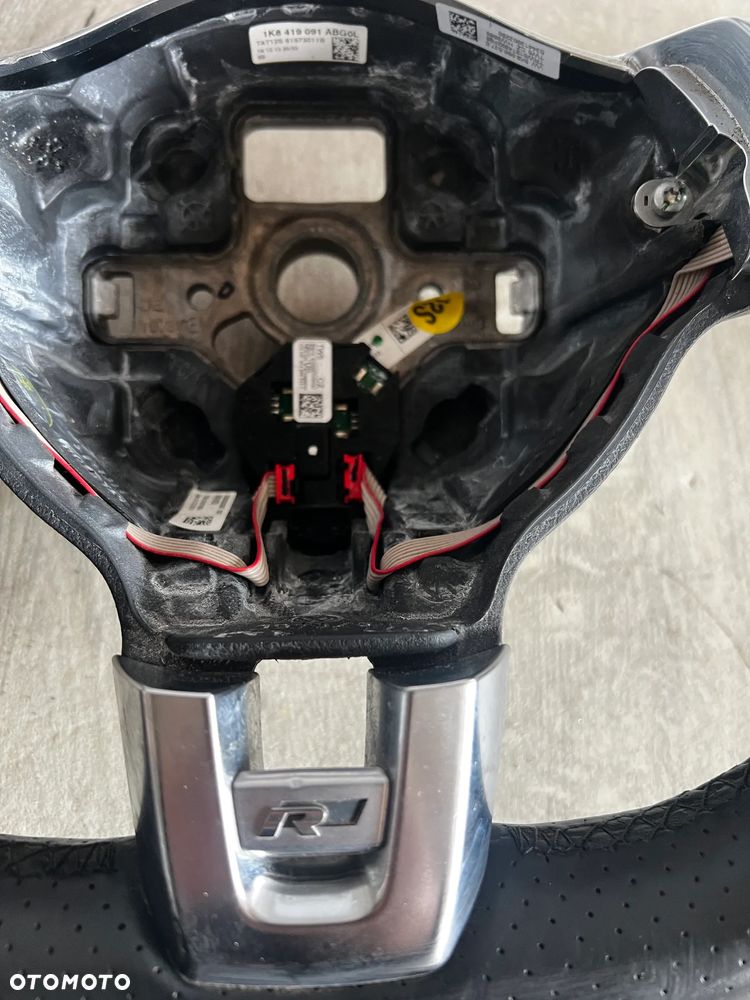 VW TIGUAN I 5N 06-15r R-LINE KIEROWNICA SKÓRZANA 1K8419091ABG0L AIRBAG 5K0880201AC - 4