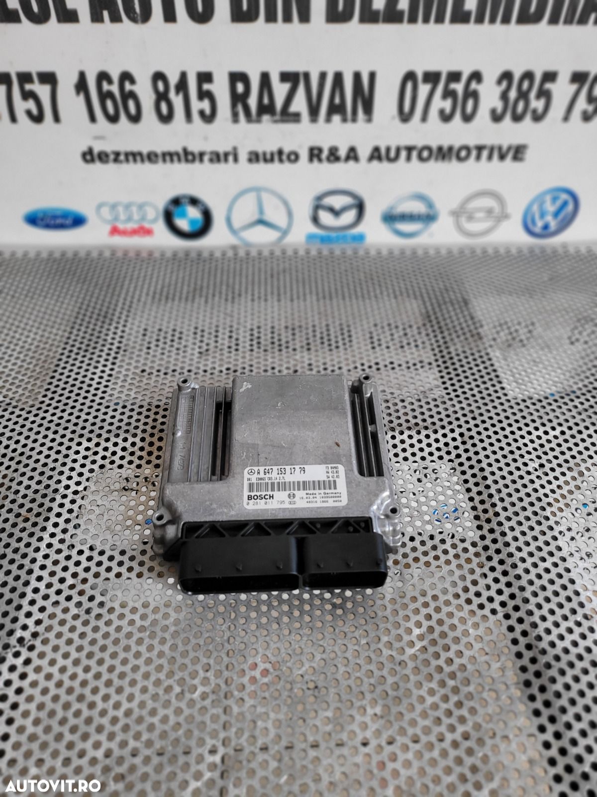 Calculator Motor ECU Mercedes E Class W211 2.7 Cdi Cod Motor 612 Cod A6471531779 Dezmembrez Mercedes E Class W211 2.7 Cdi Automat Cod Motor 612 Volan Stanga Xenon - 1