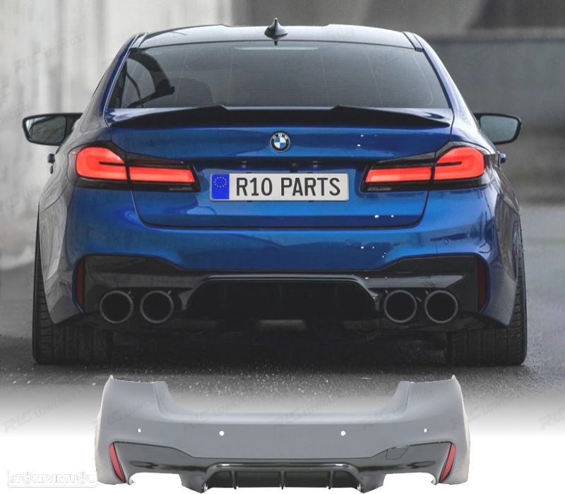 PARA-CHOQUES TRASEIRO BMW G30 17-19 LOOK M5 PDC 6 - 1