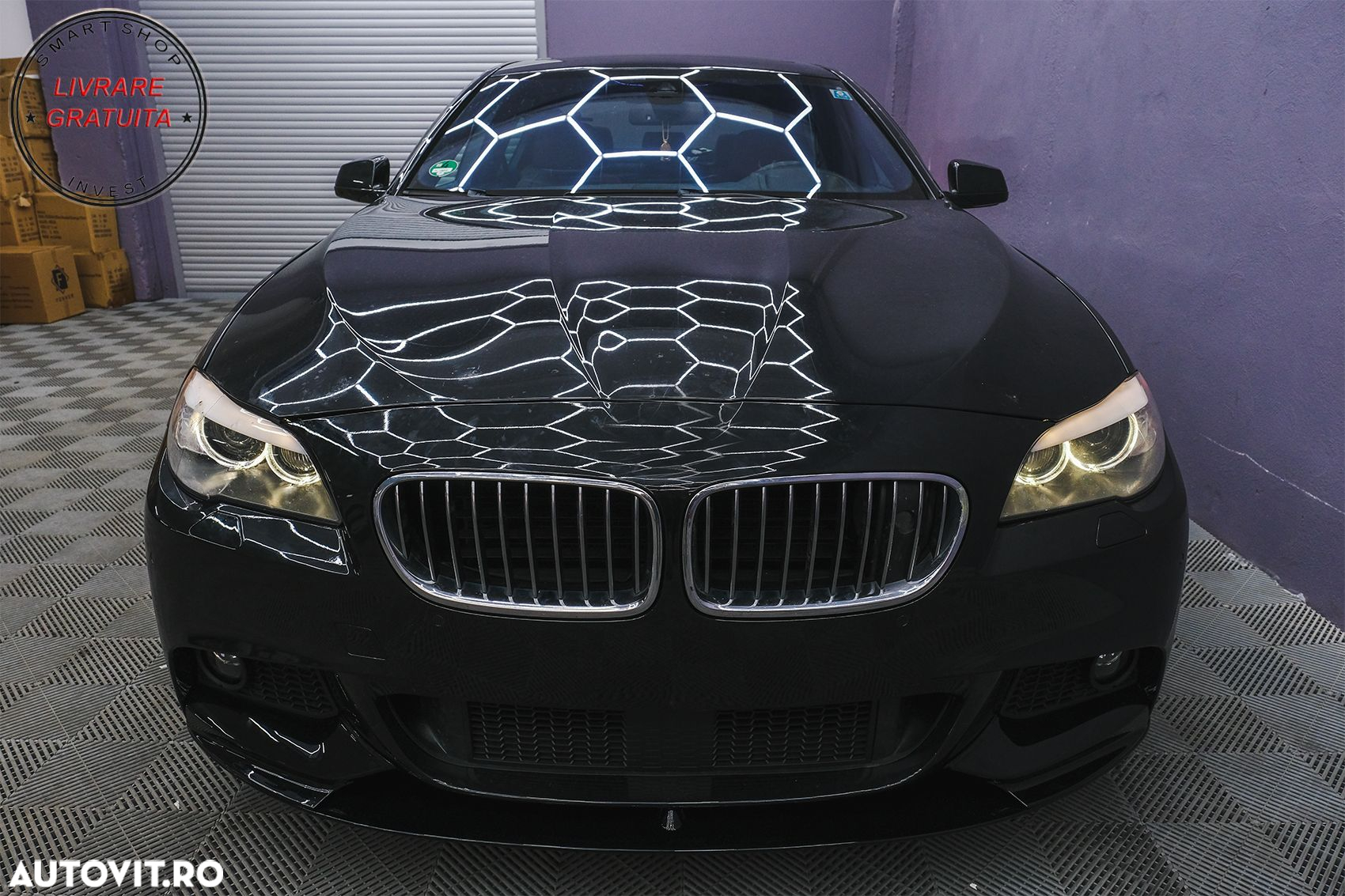 Grila central inferioara compatibila cu BMW Seria 5 F10 F11 M-Tech (2009-2017) cu - livrare gratuita - 7