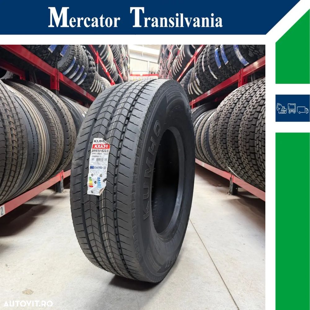 Anvelopa NOUA 315/70R22.5 Kumho KXA31, M+S*, Hybrid, Directie, 156/150L/C/B/71dB(A) - 1