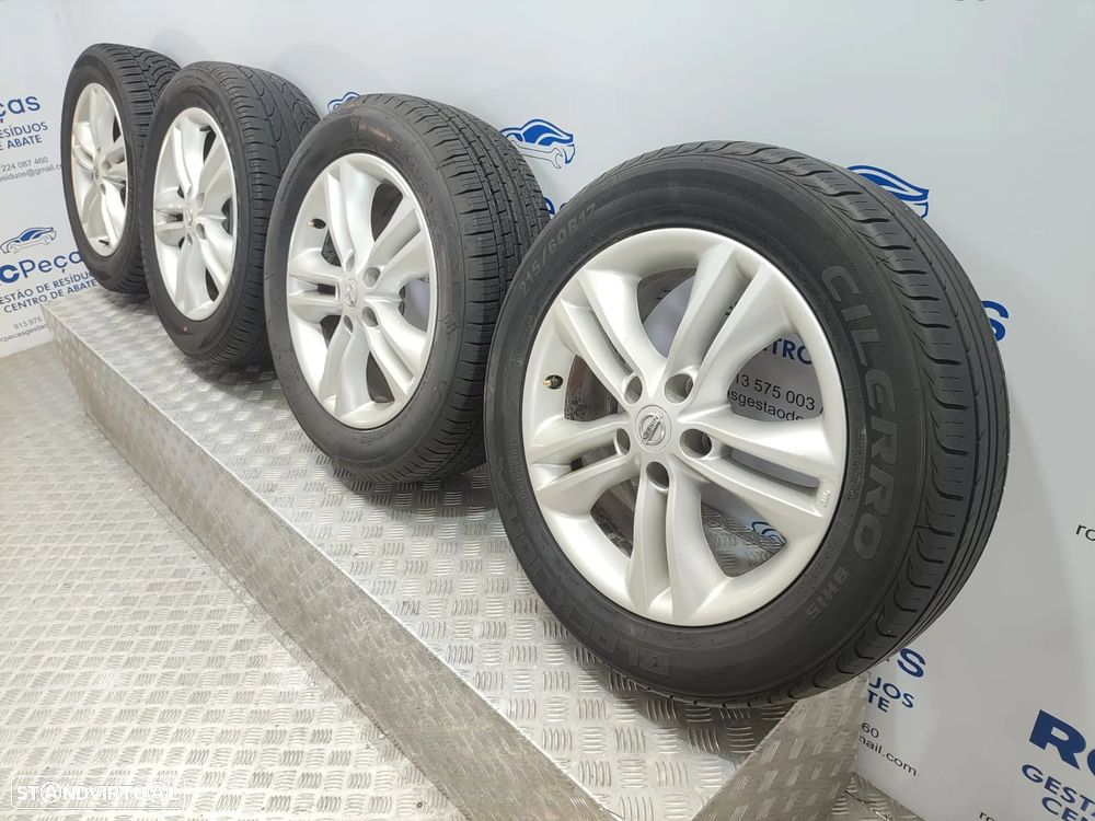 Conjunto Jantes 17 Originais Nissan Qashqai 1 J10 6,5J ET40 5x114,5 - 5