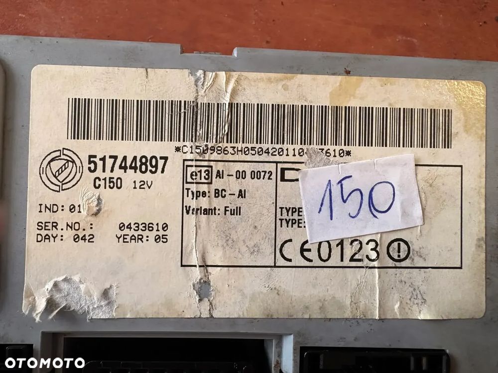 MODUŁ BSI SKRZYNKA BEZPIECZNIKÓW FIAT DOBLO I (2001-2004) PUNTO 51744897 - 3