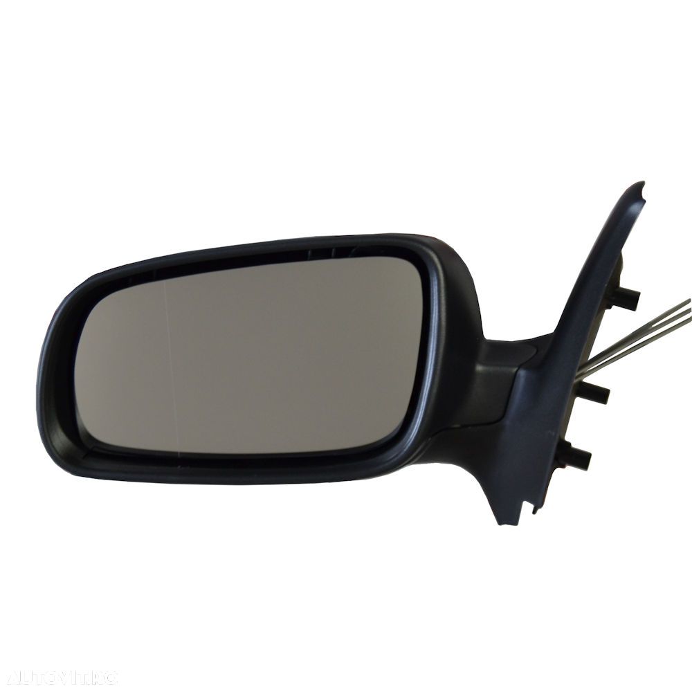 Oglinda exterioara Seat Ibiza/Cordoba (6K) 07.1999-02.2002 Partea Stanga, Crom Asferica, reglare Manuala Prin Cablu, Fara Incalzire Model MARE , carcasa neagra - 2