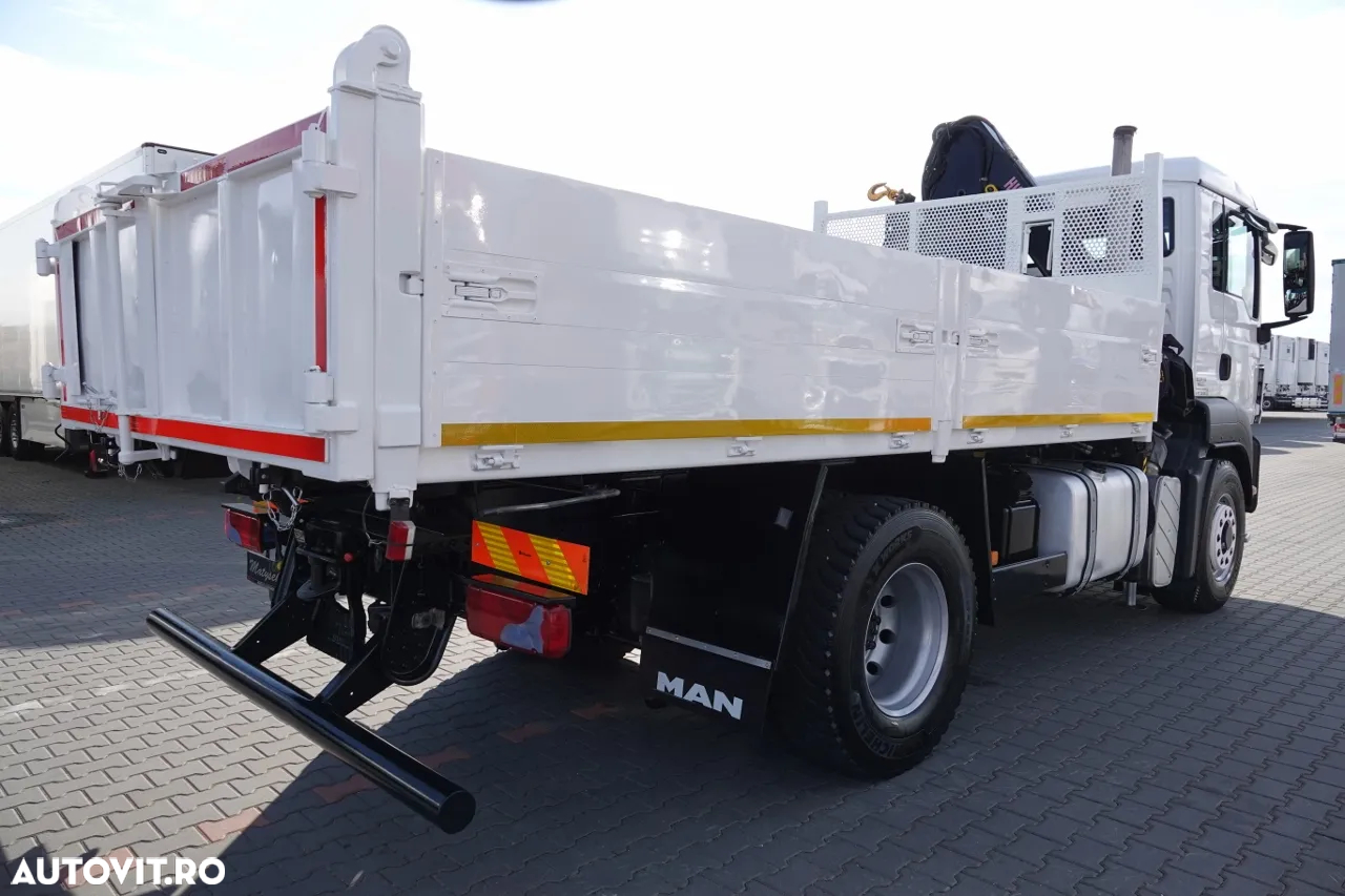 MAN TGS 18.400 / 4x4 / BASCULANTE - 4,7 M + HDS HIAB 111 inaltime: 7,4 m / MANUAL / PALET / RADIO CONTROL - 13