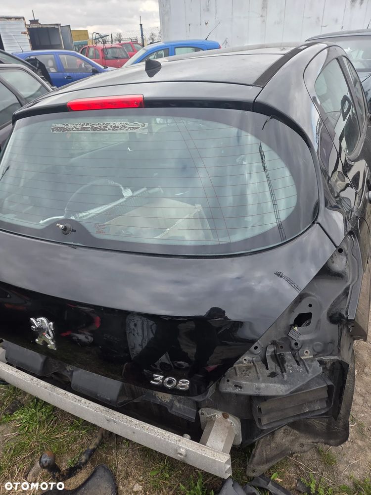 Klapa tył Peugeot 308 I Hatchback CZARNA KTV Kompletna - 2
