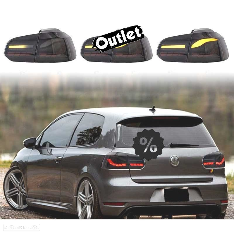 R022074C1 FARÓIS FULL LED PARA VOLKSWAGEN VW GOLF 6 08-12 BARRA DE LUZ OLED VERM - 9