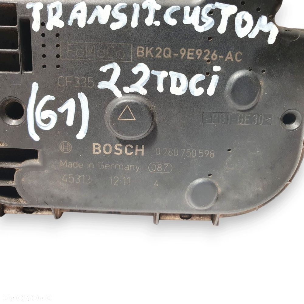 PRZEPUSTNICA Ford Transit Custom 2.2 TDCi 0280750598 BK2Q-9E926-AC OEM - 2