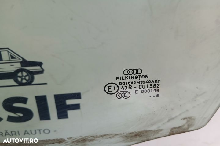 Geam usa fata stanga 43R-001582 43R-001582 Audi A4 B8/8K [2007 - 2011 - 2