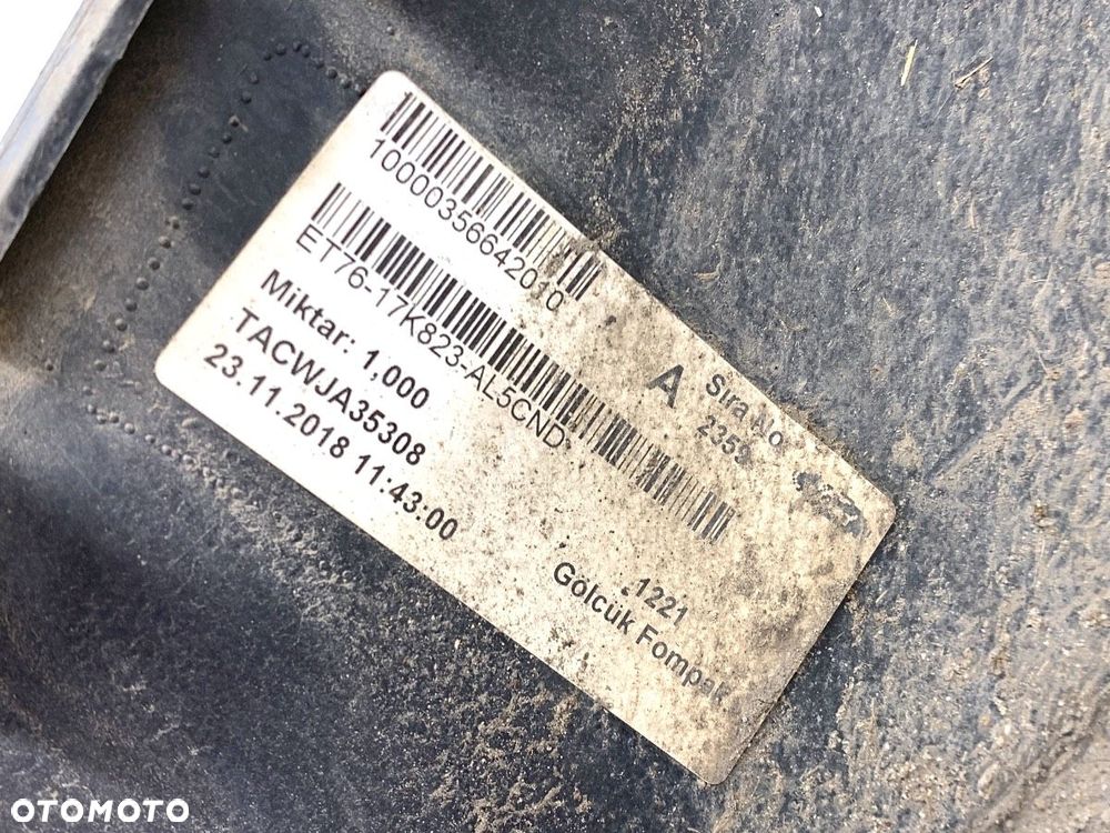 ZDERZAK TYŁ  FORD TRANSIT COURIER B460 Nadwozie pełne/minivan 2014 - 2022 1.0 EcoBoost 74 kW [100 - 10