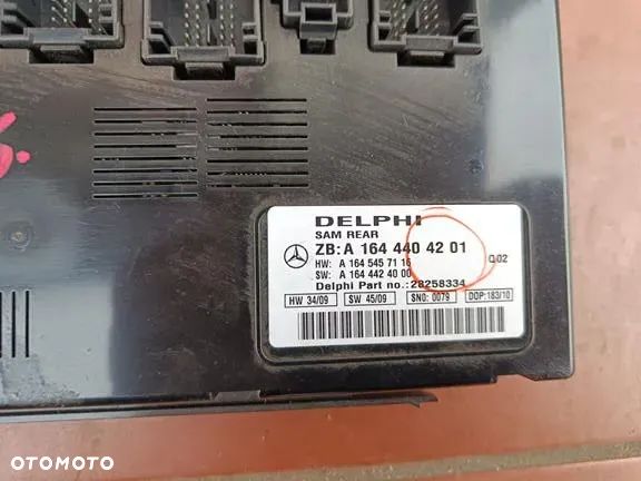 MERCEDES W164 ML LIFT MODUŁ SAM BSI TYLNY A1644404201 - 5
