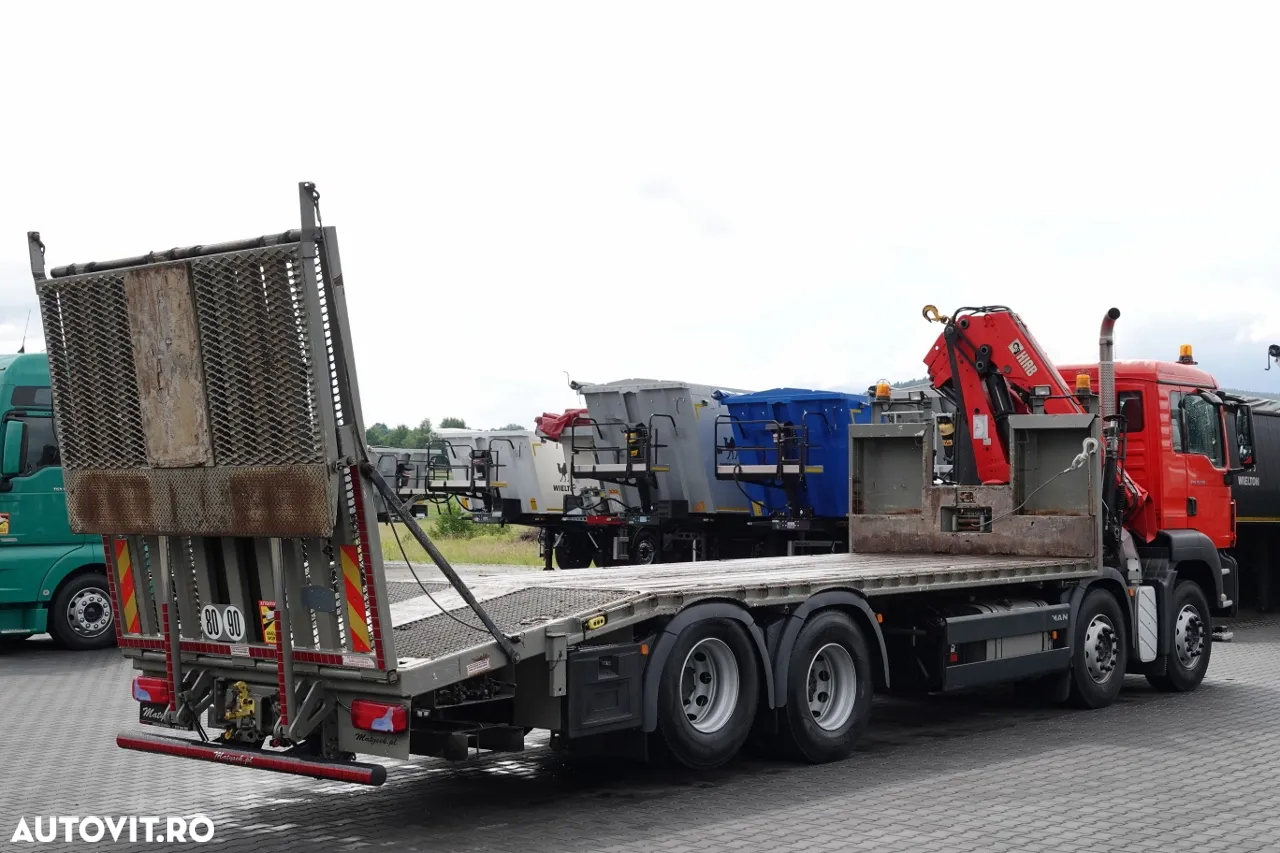 MAN TGS 35.360 / 8x2-4 / REMORCARE + HDS HIAB 166 E-2 / AXIE LIFTATOR / 4 AXI / GAMA HIDRAULICA / TROLIU / ASISTENTA RUTIERA / EURO 5 EEV - 8