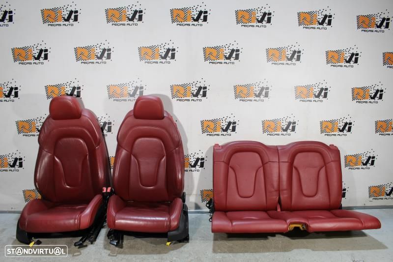 Conjunto De Bancos Audi Tt (8J3)  Bancos Audi Tt 8J Em Pele Vermelha - 1