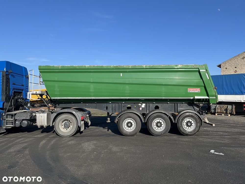 Langendorf SK stalowa 28m3 Hardox rynna 2018 naczepa wywrotka stal z NIEMIEC - 2