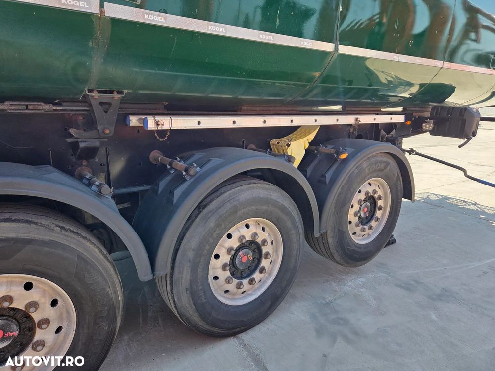 Kögel 28mc, 2019, axe SAF, axa liftabila, frane disc, rulata in GERMANIA, scena vizitare, prelata, janta aluminiu doar 6,6t, picioare sprijin, cilindry Hyva, posibilitate leasing 3 ani, anv 70% bune-PROMOTIE 19.900 EUR+Tva - 33