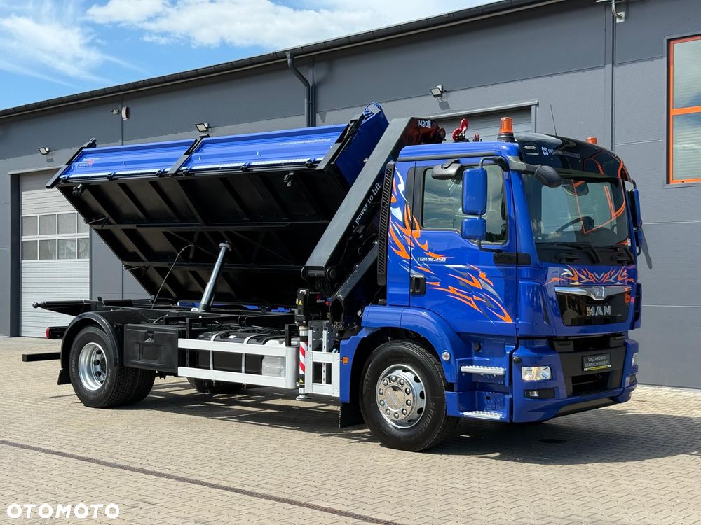 MAN TGM TGL TGS 18.250 // E6 // wywrotka + HDS HMF z pilotem // 4x2 // budowlanka // kiper wywrot żuraw dzwig kran crane - 10
