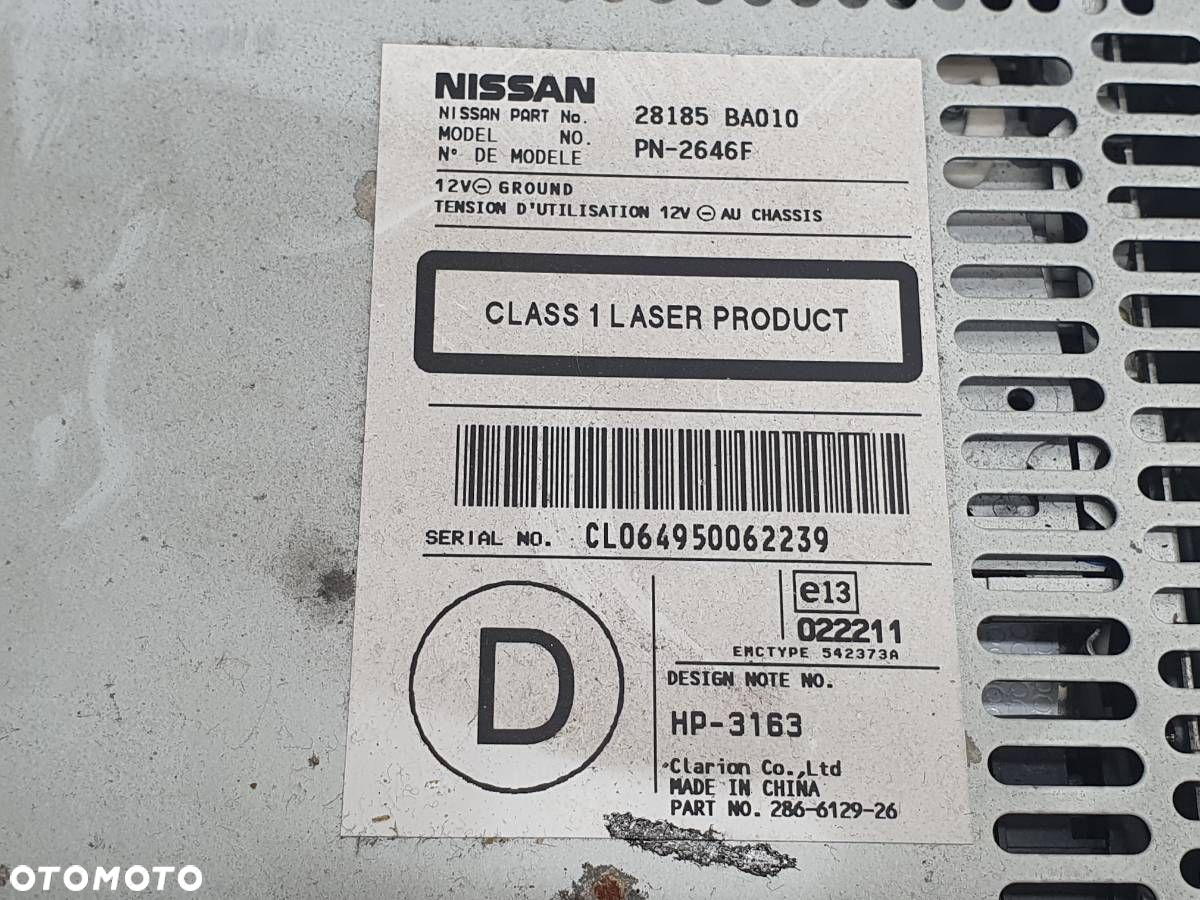 ZMIENIARKA PŁYT CD NISSAN PRIMERA P12 28185BA010 - 5