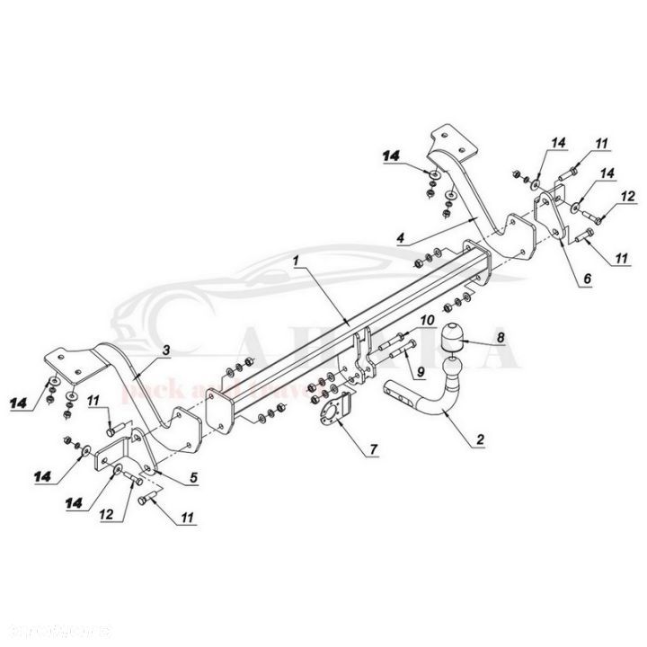Hak Holowniczy Odkręcany Do Opel Combo E (L1) Od 2018 - 4