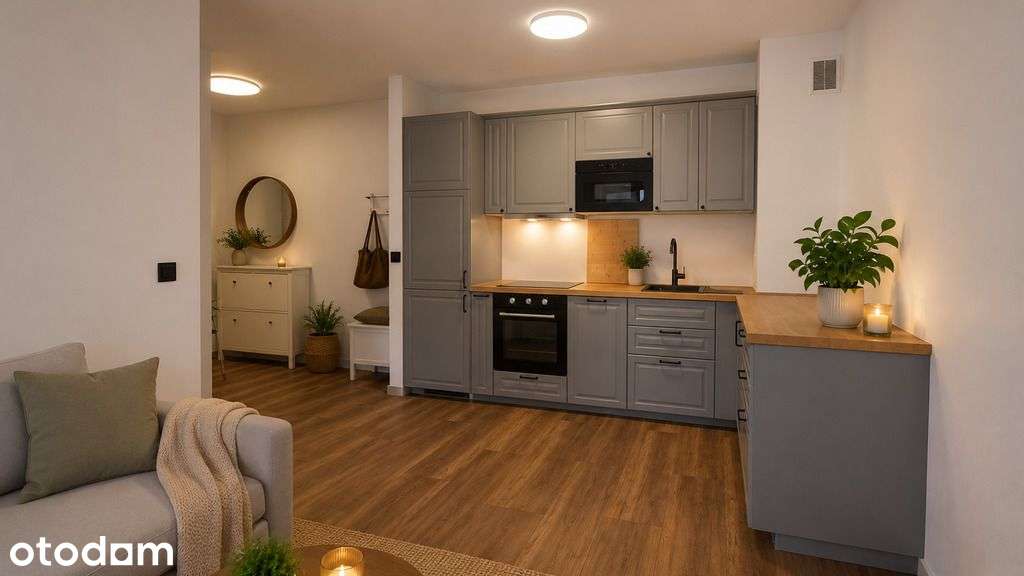 Nowoczesne 2 pokoje na parterze, 37 m², ogródek!