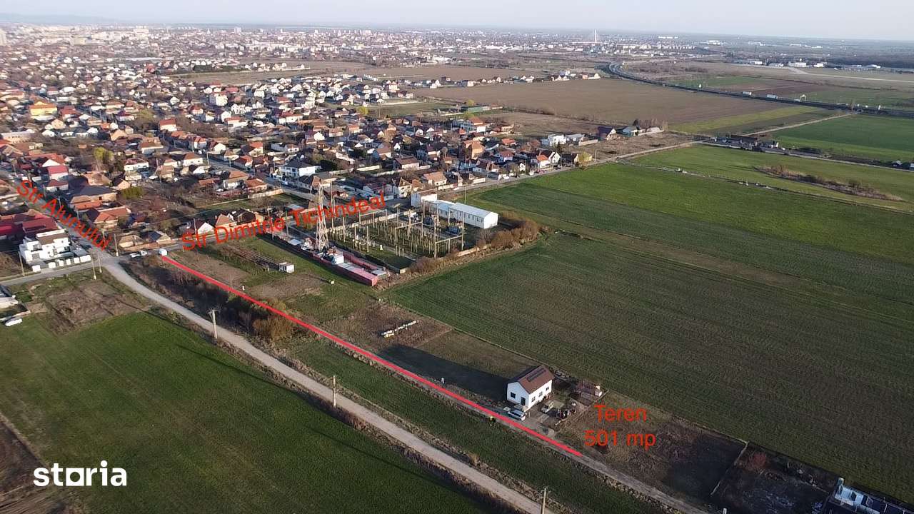 Teren de vânzare intravilan 501 mp 19 ml Bujac Ideal (pentru tine) - Imagine principală: 3/4
