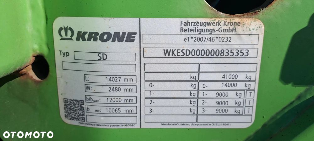 Krone Naczepa podkontenerowa 45 - 10