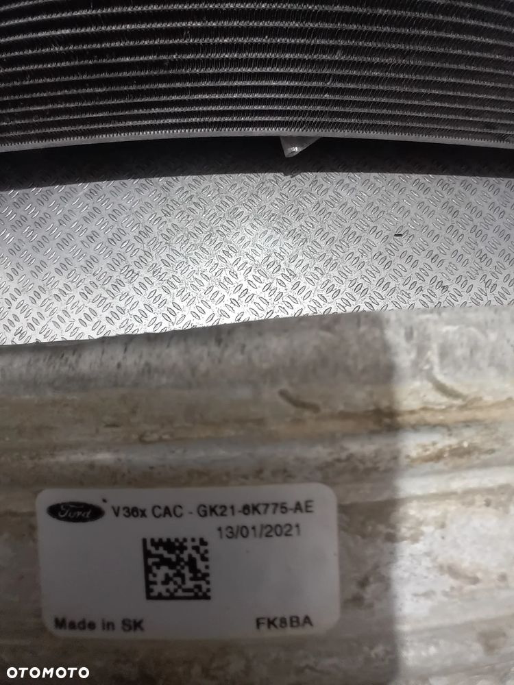 komplet chłodnic z wentylatorem  intercooler Ford Transit Custom chłodnia intercoolera GK218K775AE chłodnica klimy GK218C342BC wentylator BK218C607DA - 5