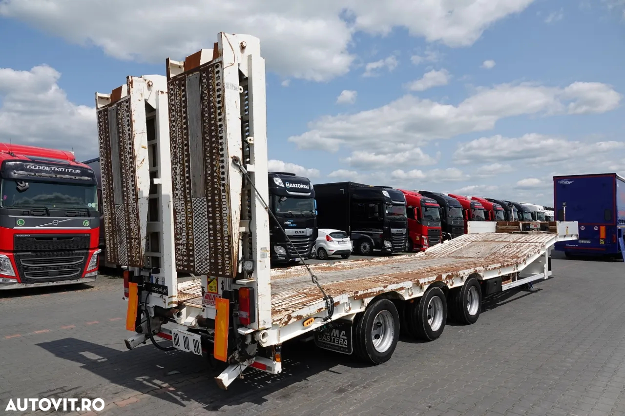 Castera REMORCĂ CASTERA / LOW LOADER / 13,4 M / PLATFORMĂ HIDRAULICĂ / RAMPE HIDRAULICE / AXIE DE DIRECȚIE / TROLIU - 5