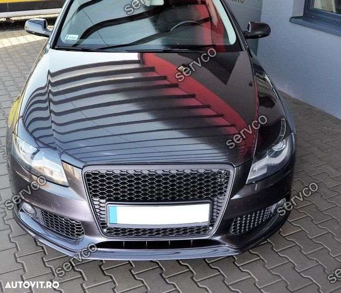 Prelungire spoiler fusta adaos bara fata Audi A4 B8 8K S line RS4 S4 - 2