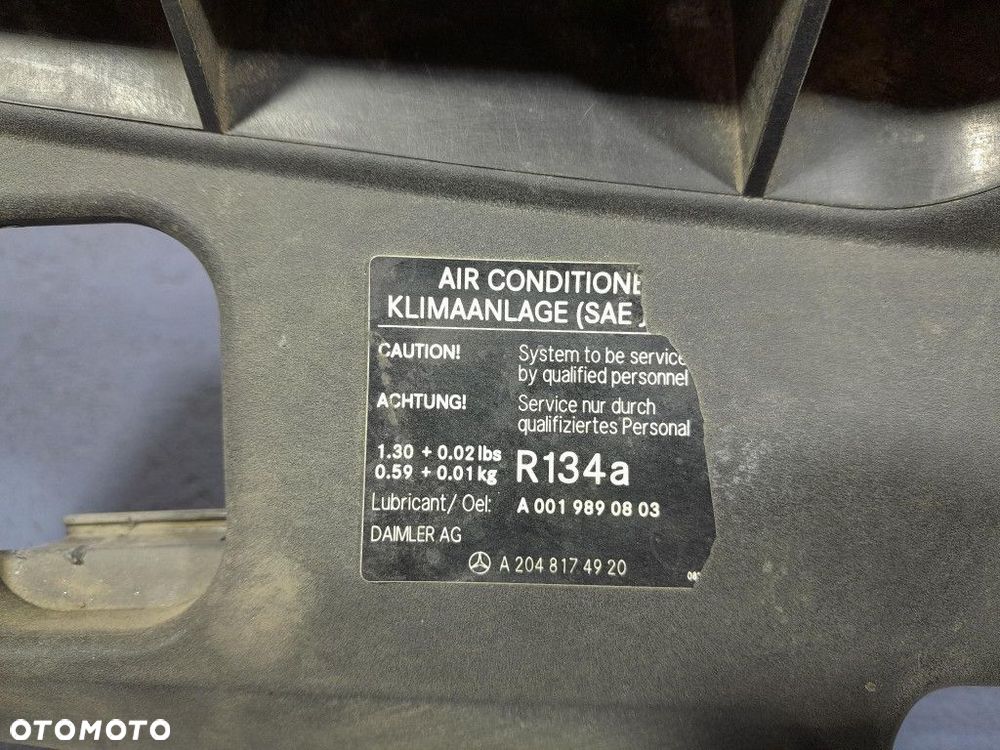MERCEDES C W204 LIFT OSŁONA GÓRNA PASA PRZEDNIEGO A2045000155 - 4