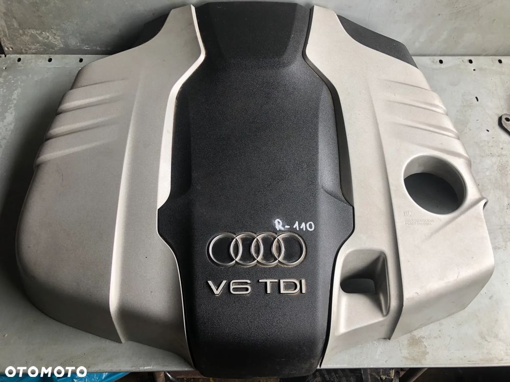 R110 . Pokrywa Silnika Osłona Górna Silnika Audi Q7 4L Audi 3.0 TDI - Gwarancja Wysyłka