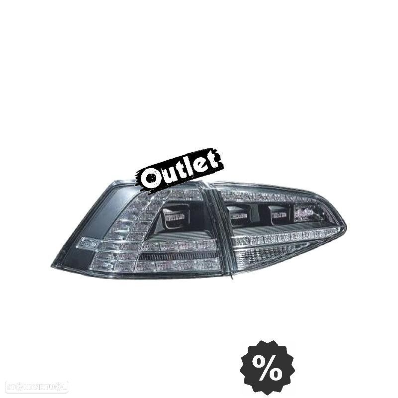 R010475C1 FAROLINS VOLKSWAGEN VW GOLF VII LIMOUSINE 12-17 LED PRETO - 1