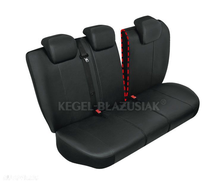Huse scaune auto Practical M-L-Size Super AirBag - Spate set huse auto imitatie piele Kegel Ambalaj Rupt-Deteriorat - 3