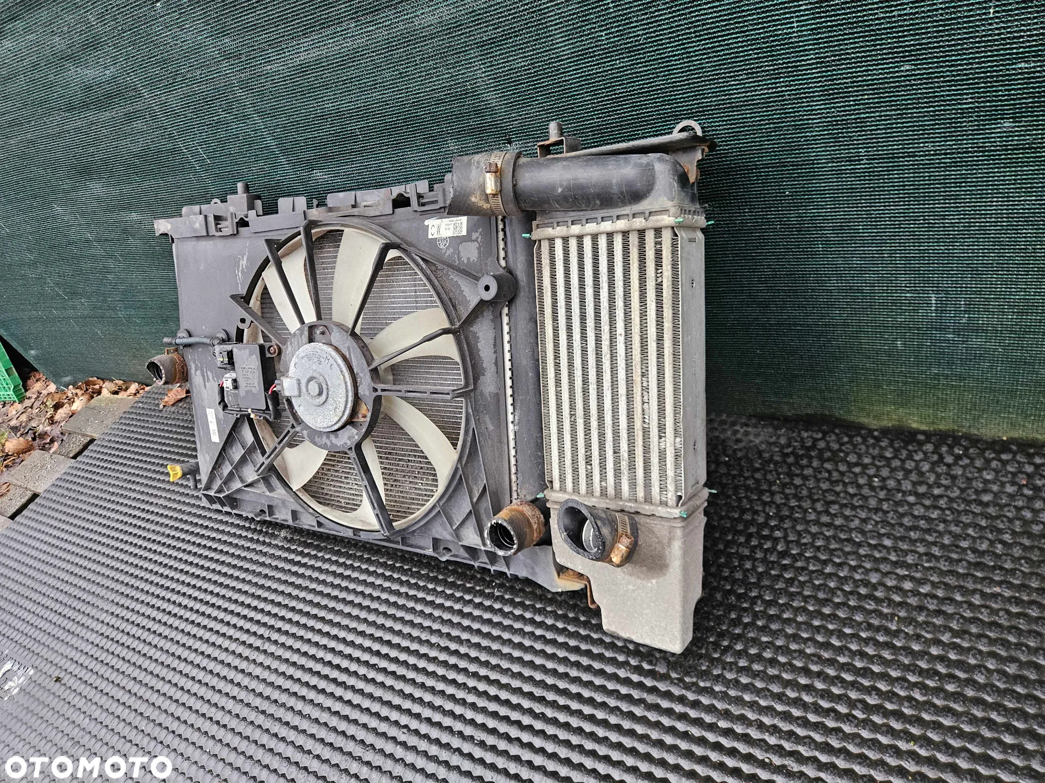 Chłodnica Wody Plynu Klimatyzacji Intercooler Wentylator 1.4 D4D Toyota Auris 1 I Lift 2011r - 21