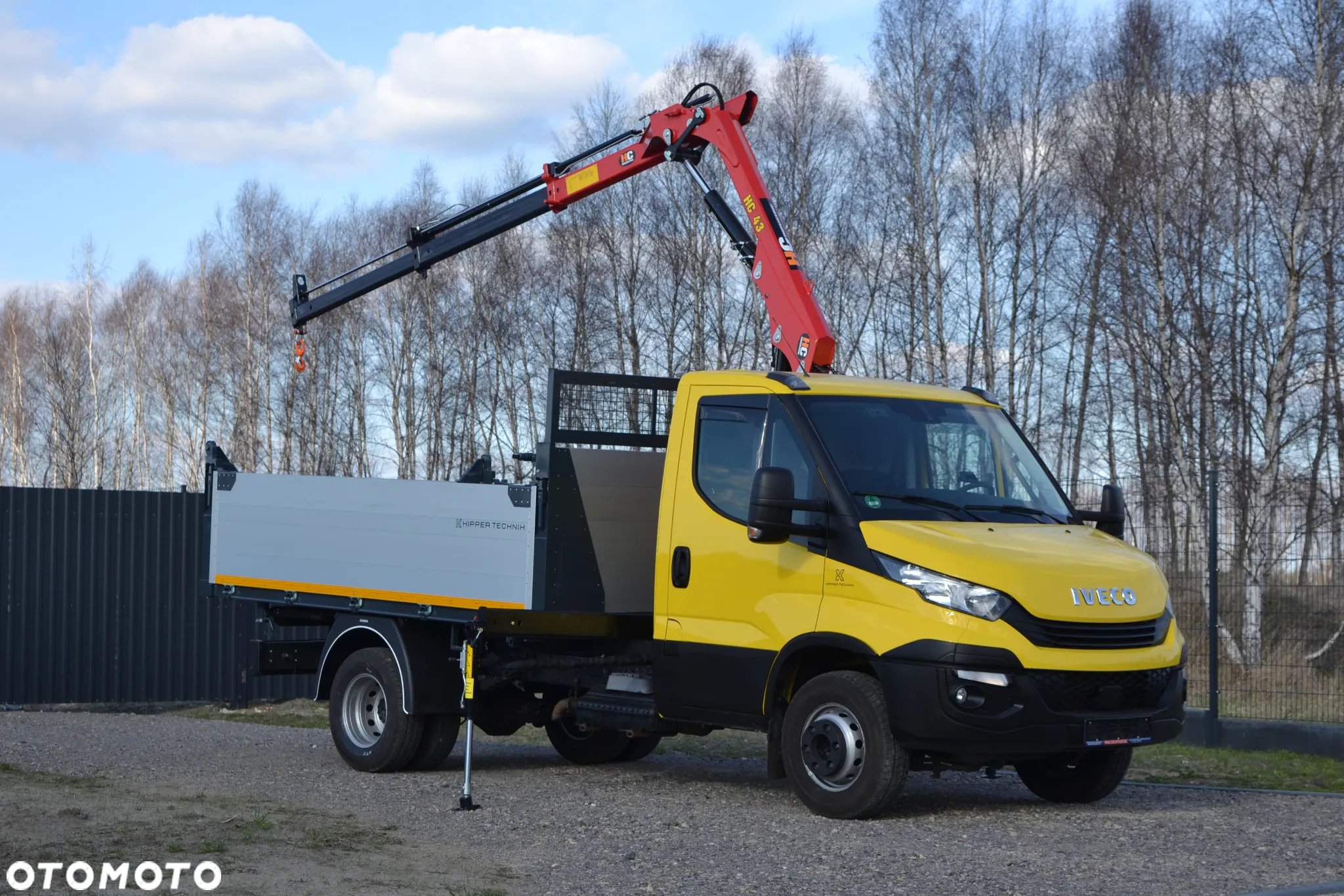 Iveco Daily 72-180 72C18 Nowy 3-stronny WYWROT Żuraw HDS Dźwig HC 45A2 Fassi Palfinger HMF Kiper Wywrotka - 11