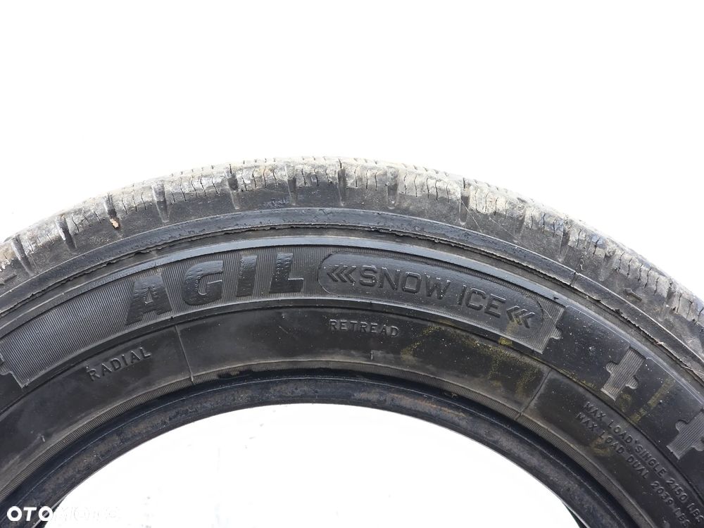 2 X OPONA OPONY GLOB-GUM3 AGIL SNOWICE 205/65R16C 8mm ZIMOWE - 3