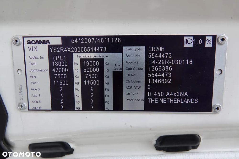 Scania R 450 / RETARDER / ZBIORNIKI 1 500 LITRÓW / EURO 6 - 38