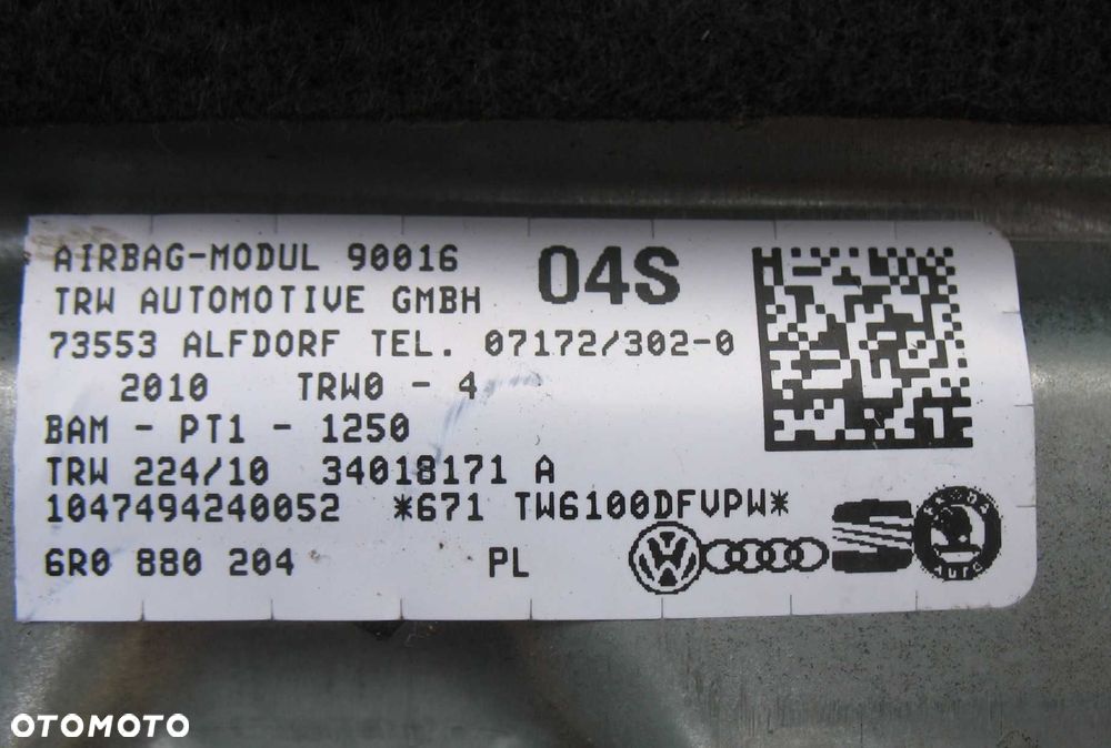 VW Polo 5 V 6R poduszki powietrzne Airbag komplet - 5