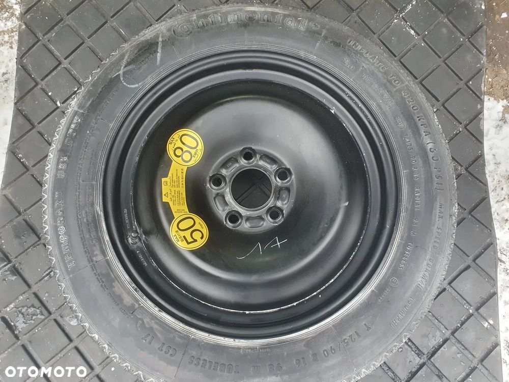 FORD FOCUS II C-MAX KOŁO DOJAZDOWE 16 5x108 125/90/R16  CONNECT S MAX MONDEO MK IV - 1