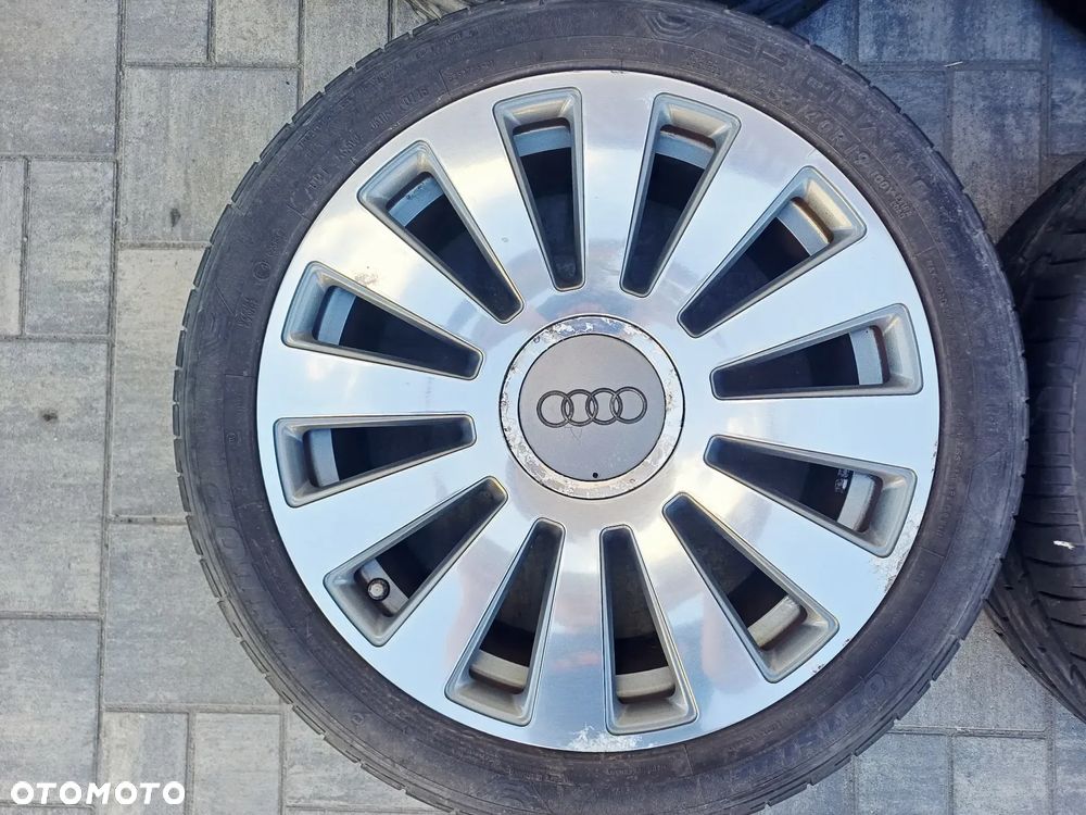 FELGI Z OPONAMI KOŁA ALUMINIOWE AUDI A8 D3 A6 C6 R19 5X112 57,1 mm OPONY DUNLOP R19 255/40 LATO NR18 - 3