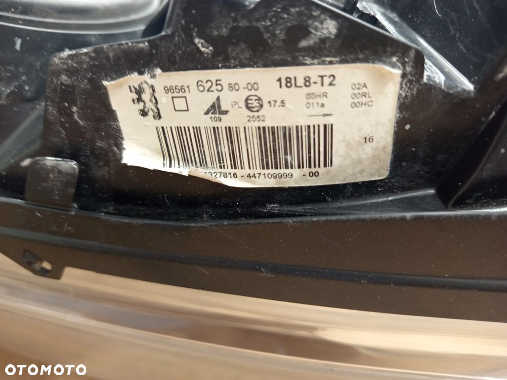 PEUGEOT 308 SW 1.6B 07-14 LAMPA PRAWY PRZÓD 9656162480 - 7