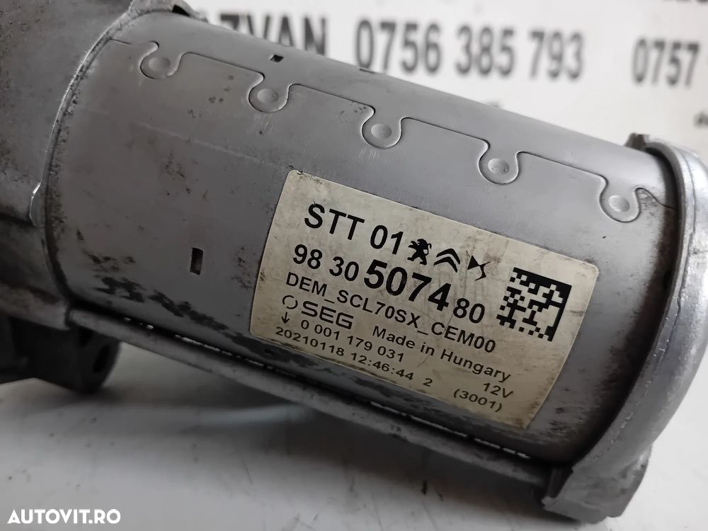 Electromotor Citroen Peugeot Opel 1.2 Benzina E6 Cod 9830507480 Grandlaand Corsa F 2008 C4 C5 208 - 6