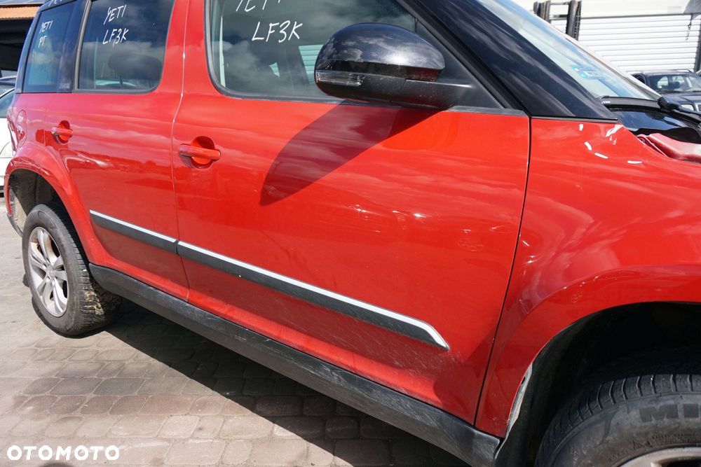 DRZWI PRZEDNIE PRAWE YETI LIFT LF3K  CZERWONY SKODA 2012-2017 - 3
