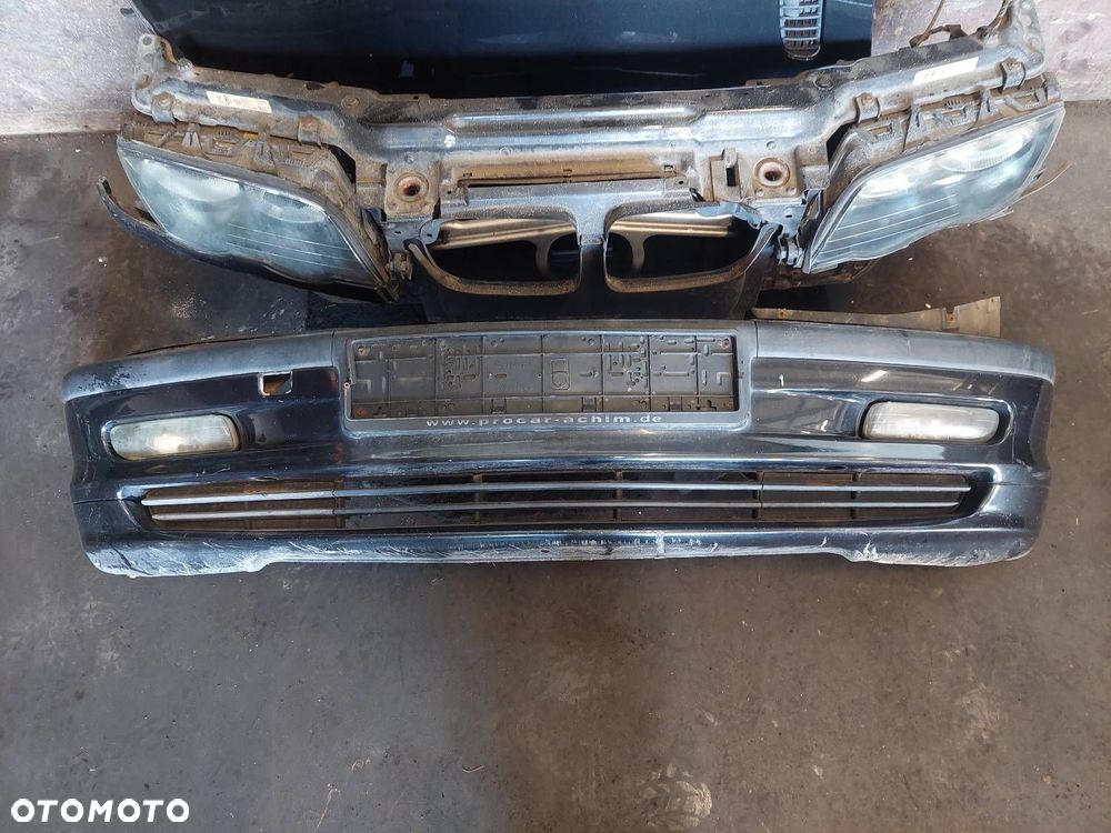 KOMPLETNY PRZÓD MASKA ZDERZAK BŁOTNIKI LAMPY BMW E46 303/9 COSMOSSCHWARZ - 11
