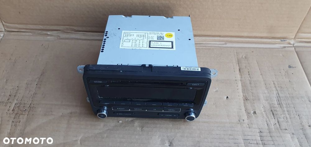 Radio radioodtwarzacz fabryczne KOD VW Tiguan I Lift 5M0035186J - 2