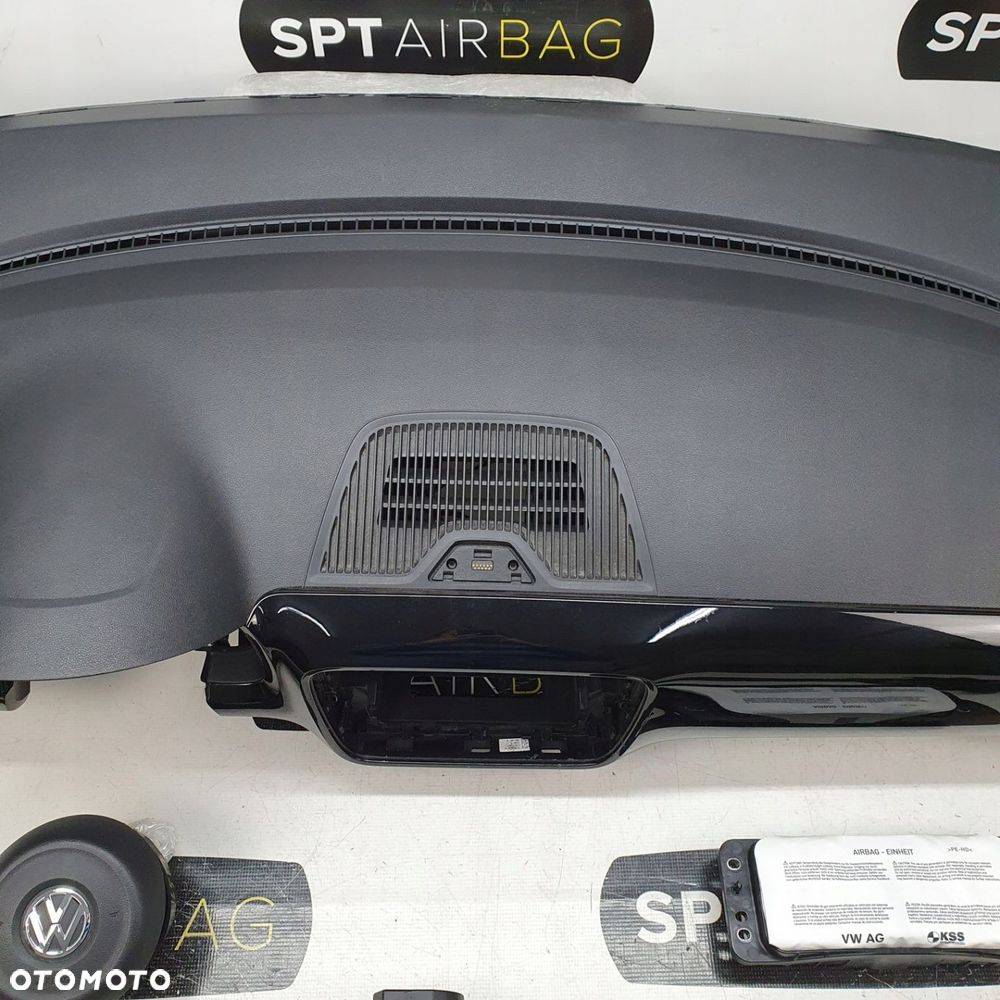 VW UP! UP PIANO DESKA ROZDZIELCZA KONSOLA KOKPIT PULPIT PODUSZKI AIRBAG AIR BAG PASY KIT SET - 3