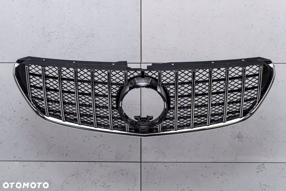 mercedes v-class vito w447 2014-2019 grill gt panamericana z kamerą sr - 4