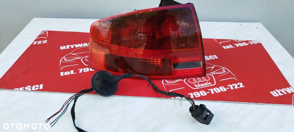 Lampa Lewy Tył Oryginalna HELLA Audi A4 B7 Sedan 2007 Części Blask Gołdap