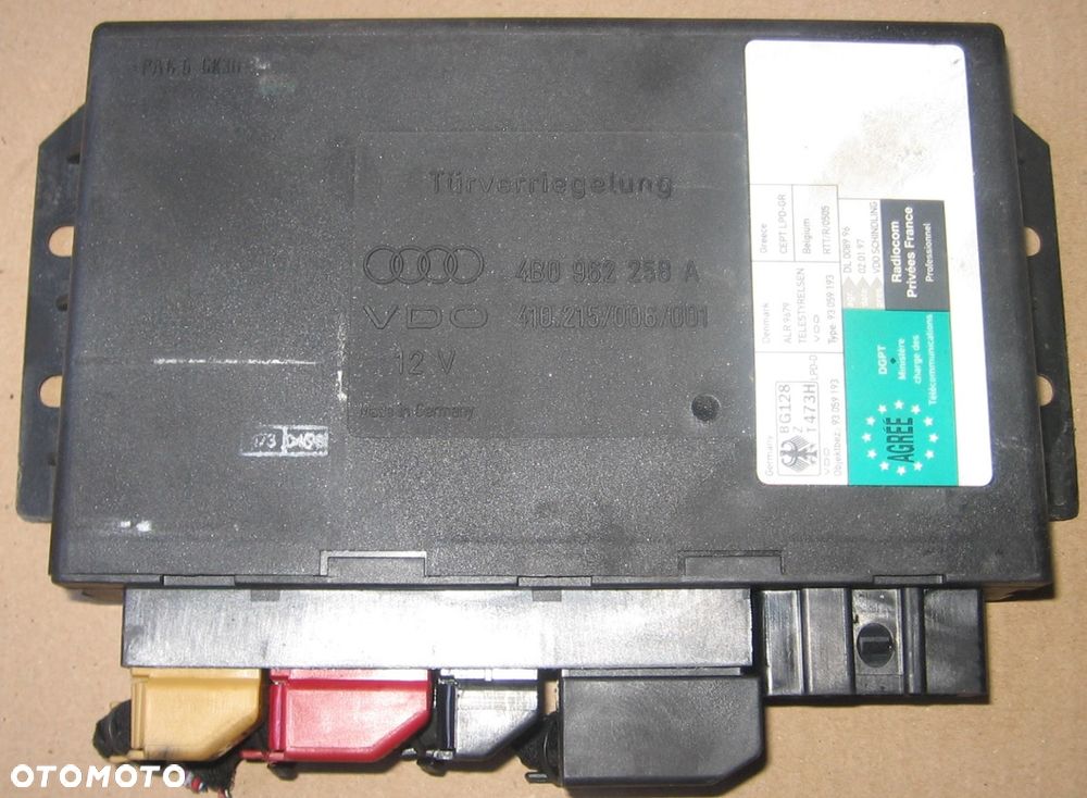 4B0962258A moduł komfortu AUDI A6 C5 - 1