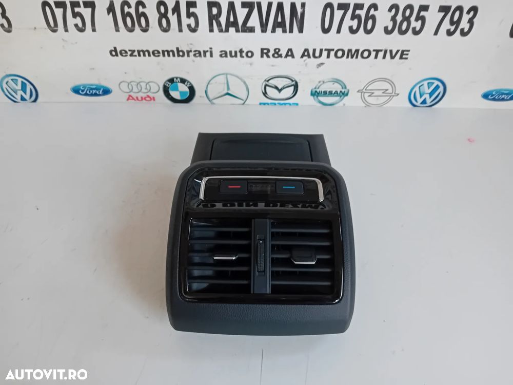 Grile Grila Ventilatie Climatronic Spate Cotiera Vw Passat B8 An 2014-2020 Motor DFG Cutie UAX - 3